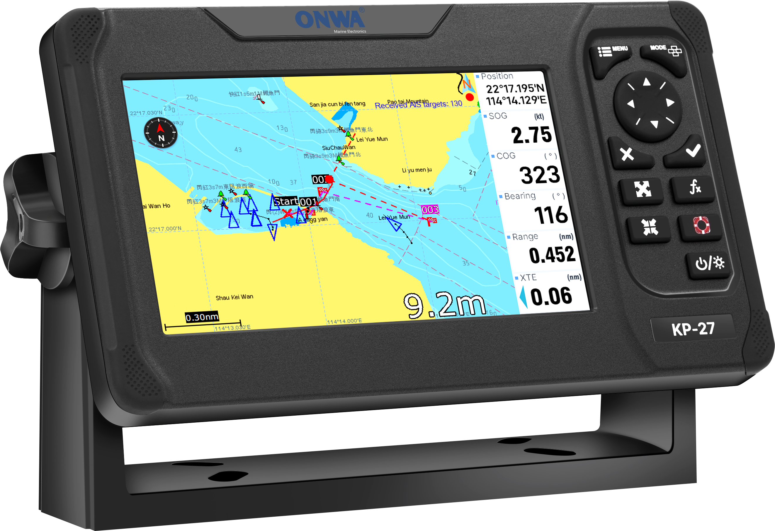 ONWA KP-27A Chart plotter with AIS