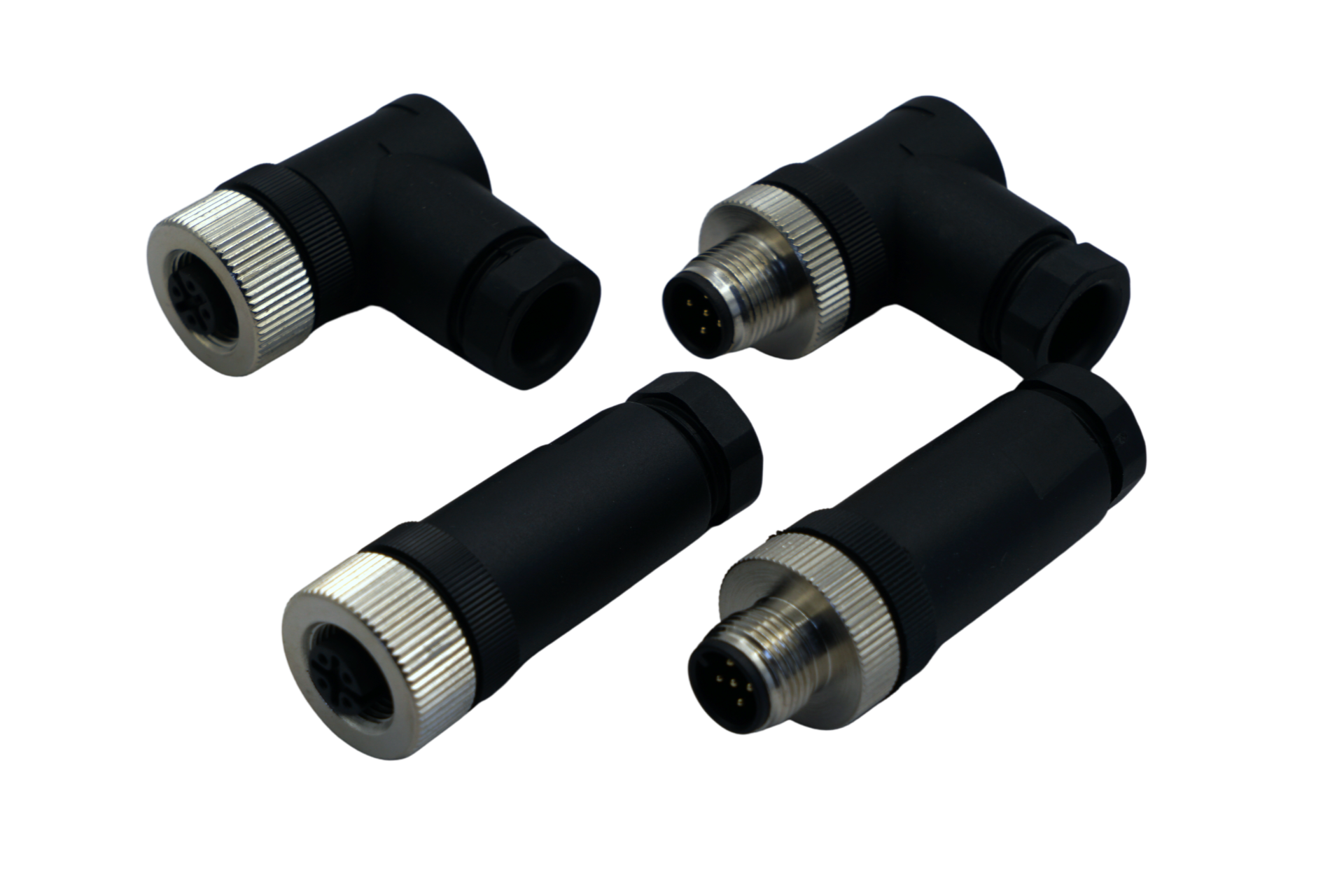 Connector for NMEA200 network, angled M12, male